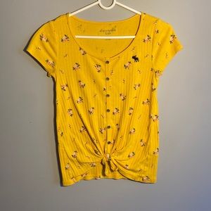 cute floral abercrombie tee